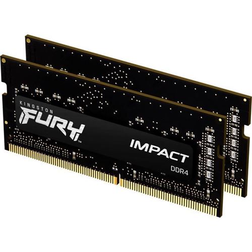 Kingston FURY Impact - DDR4 - kit - 32 Go: 2 x 16 Go - SO DIMM 260 broches